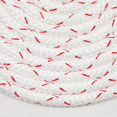 New England Ropes 1/2in (12mm) Sta-Set X, Parallel Core Braid Rope Red