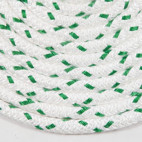 New England Ropes 3/8in (10mm) Sta-Set X, Parallel Core Braid Rope Green