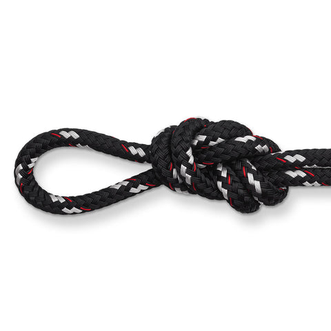 New England Ropes 1/2in (12mm) Sta-Set Double-Braided Rope Black