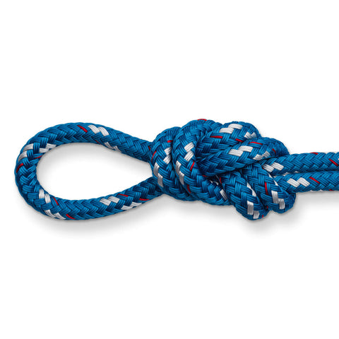 New England Ropes 1/2in (12mm) Sta-Set Double-Braided Rope Blue