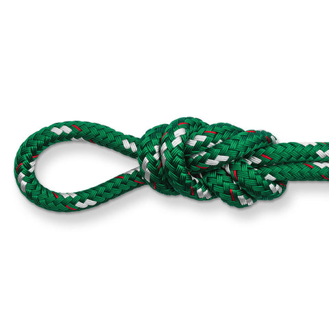 New England Ropes 1/2in (12mm) Sta-Set Double-Braided Rope Green