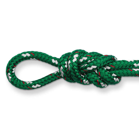 New England Ropes 1/2in (12mm) Sta-Set Double-Braided Rope Green