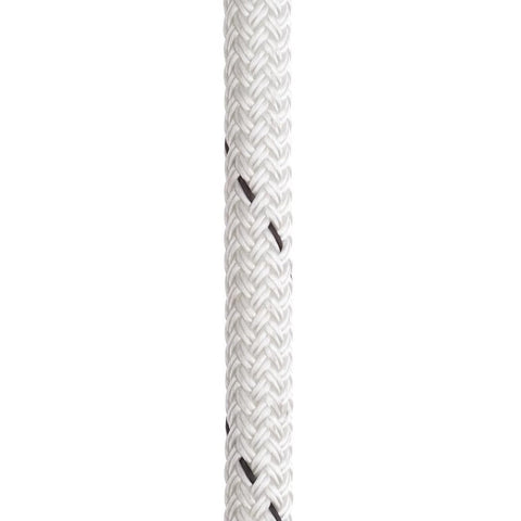 Marlow 7/16in (11mm) DOUBLEBRAID White with black fleck